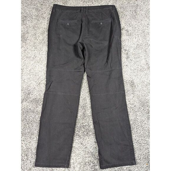 Bylt Pants‎ Mens Large Black Classic Chino Pant Stretch Golf Work Active 34x29 - Picture 2 of 12